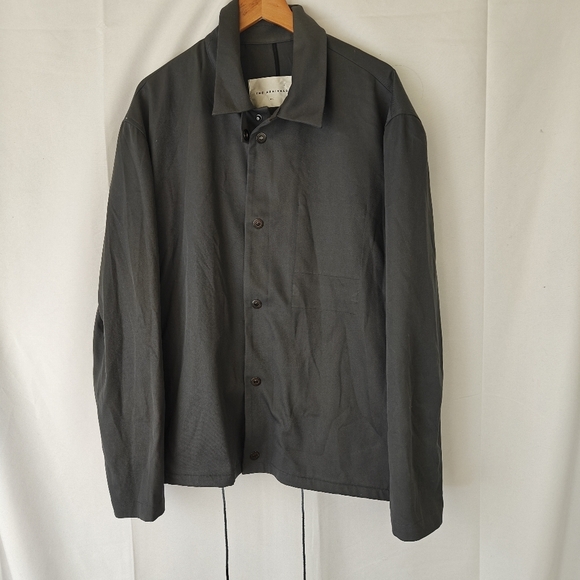 The Arrivals NYC Nolan Mechanic Bomber Jacket Charcoal Grey Mens Size LG - Picture 3 of 10